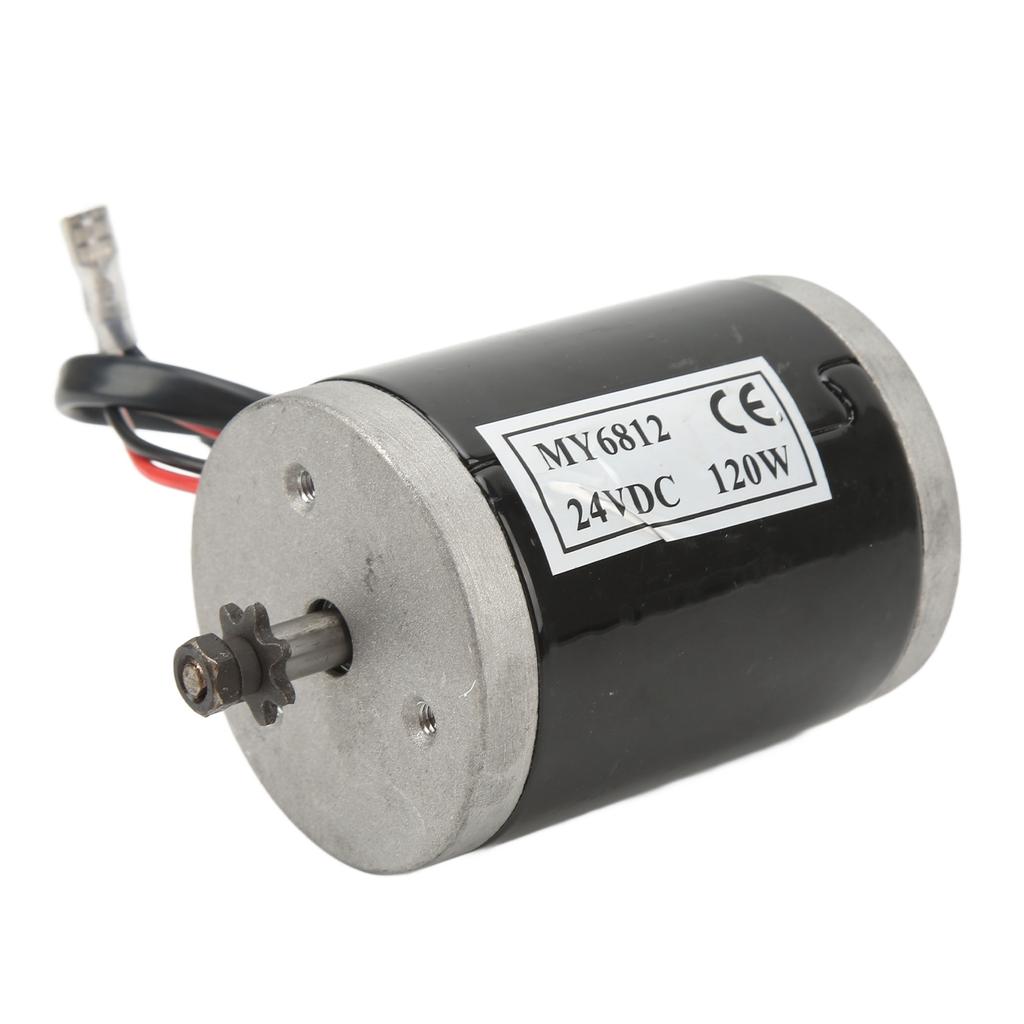 MY6812 Motor 24V120W DC Chain Tooth High Speed Motor 98 Sections 25H Chain Controller Small Brush Motor Set