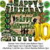 Militär Armee Thema Jungen Geburtstagsparty Dekorationen Camouflage Soldat Flugzeug Panzer Hintergrund Cartoon Luftballon Banner Kinderspielzeug Geschenk