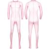 Helkroppsstrømper i gjennomsiktig netting for menn Strømpebukser med elastiske fottights Leggings Bodysuit
