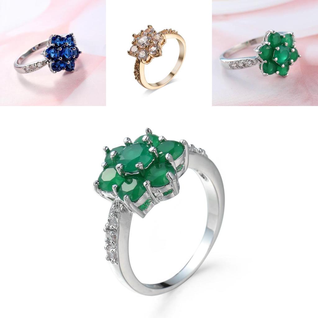 Bijoux de main d'été d'inspiration ethnique avec des pierres de zircon vibrantes pour les femmes