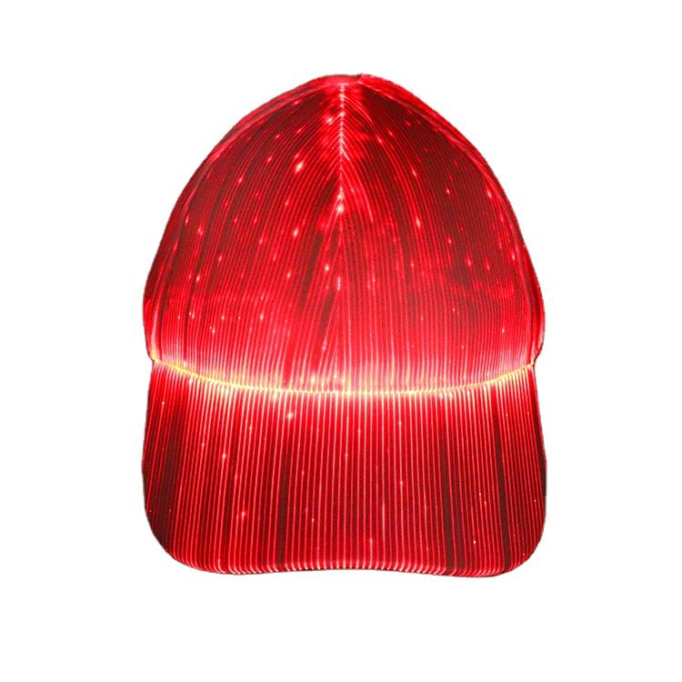 Led Light up Hat Glow in the Dark Rave Music Festival Party Christmas Halloween Usb Rechargeable Luminous Led Baseball Cap белый
