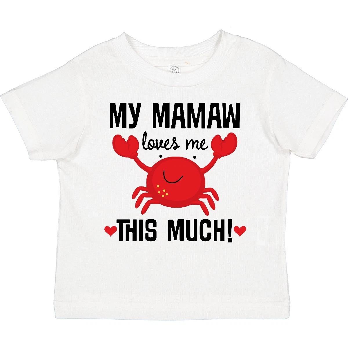 Inktastic Mamaw Loves Me Grandson Gift Toddler T-Shirt Childs Granddaughter Kid 140