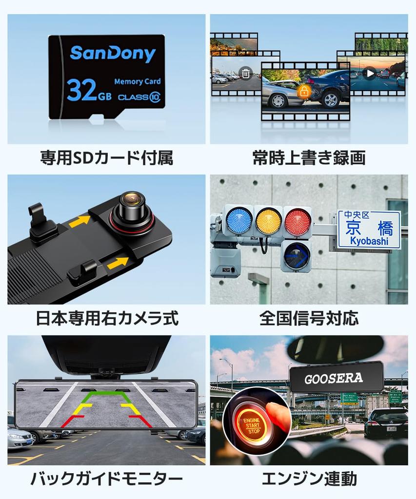 4K Dash Cam New Large with Front and Rear SD Card Sony IMX589 Image Correction Simultaneous Front and Rear Automatic Emergency Overwrite Parking