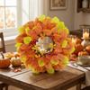 Fall Wreath with Berries Faux Full for Front Door, Entryway, Thanksgiving