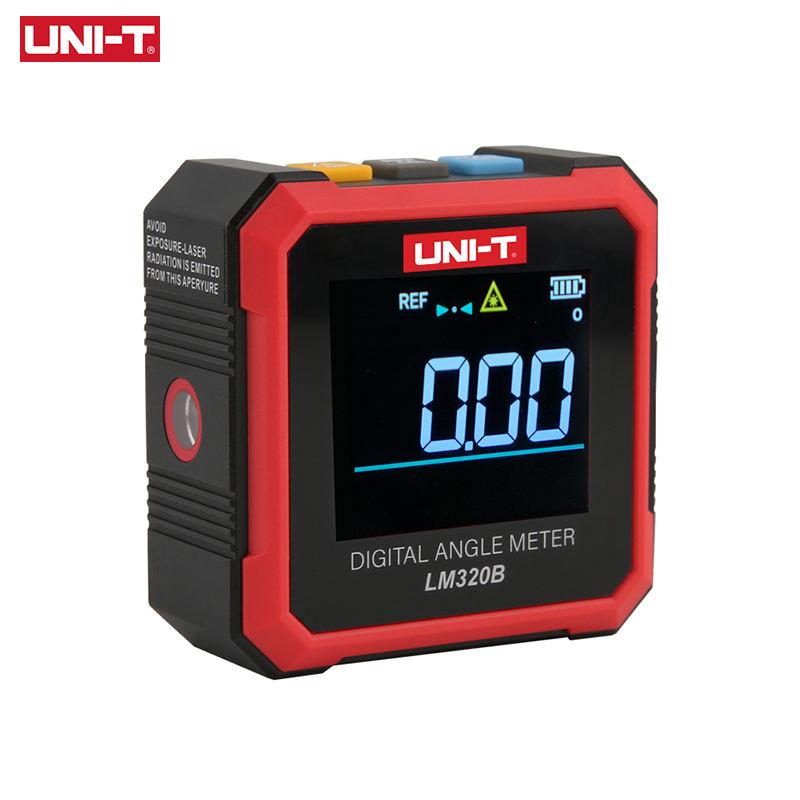 UNI-T LM320B Electronic Angle Meter Digital Protractor Magnetic Inclinometer Angle Tester Bevel Box Backlight чёрный