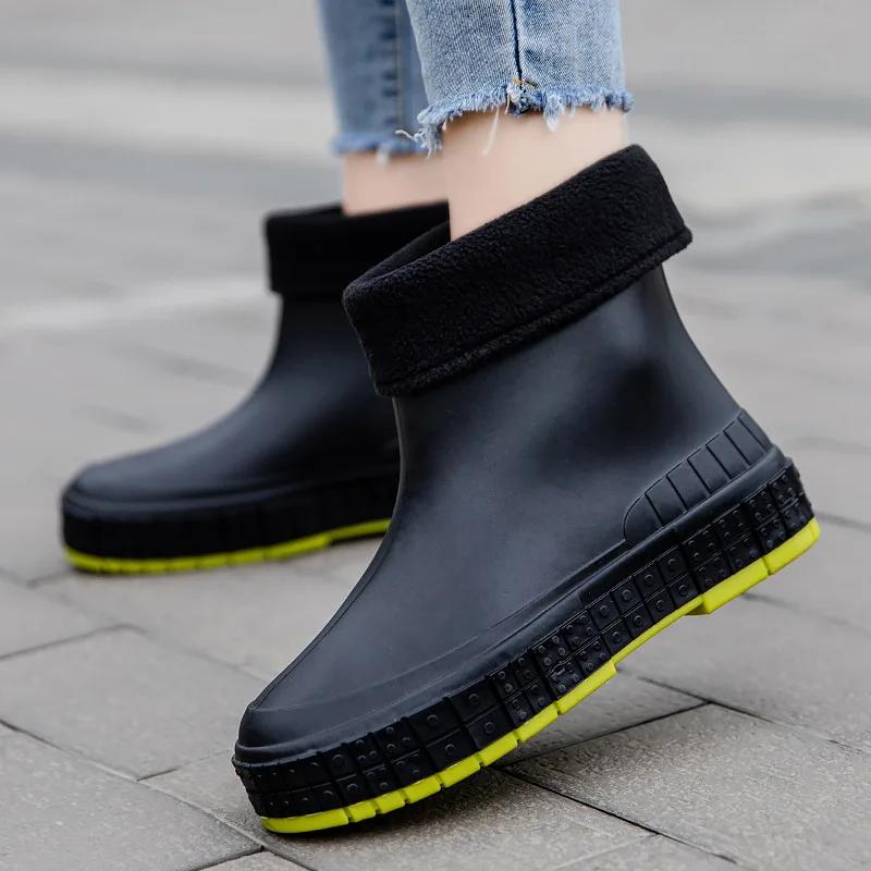 Fashion Outdoor Boots for Women Stylish Shoes for Woman New Non-slip Waterproof Lady Work Boots for Fall and Winter Zapatos Para Mujeres