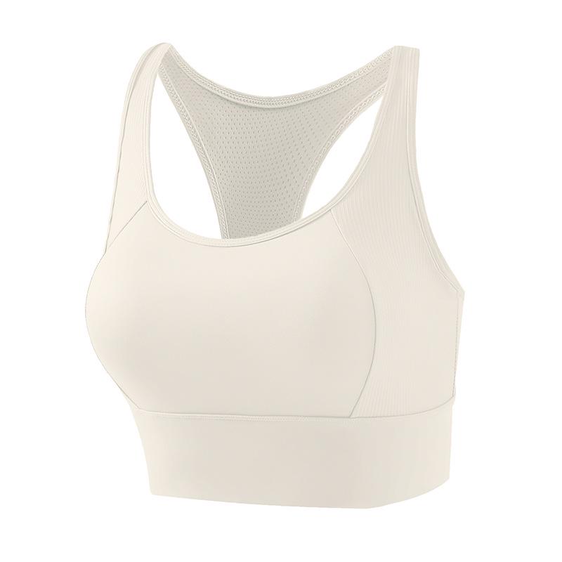 High-Strength Shockproof Sports Bra - Women s Quick-Dry Yoga & Running Vest XXL слоновая кость