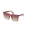 Sabrina Bordeaux Gradient Square Ladies Sunglasses Ft0764 69t 58