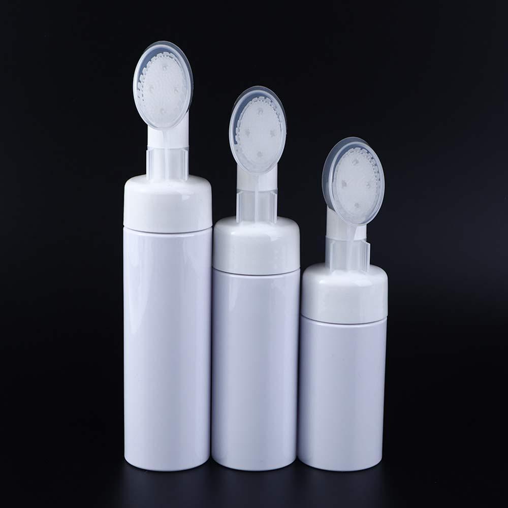 

Sub-bottling Tool Froth Pump Spray Bottle With Cleansing Brush Refillable Bottles Foaming Bottle transparent-200ml