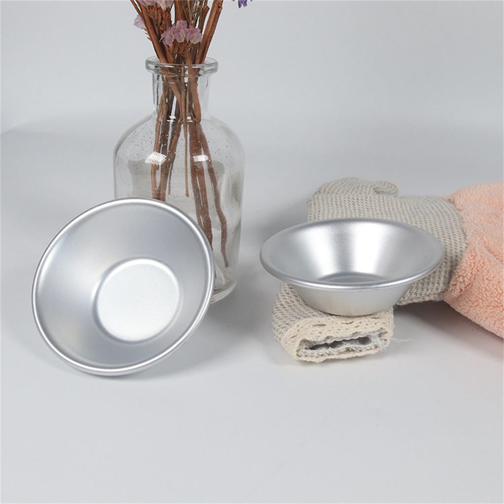 Pack of 10 Mini Tart Pans Eggs Tart Molds Non Stick Small Mold Set Aluminum Alloy Material Pastry Molds for DIY Baking