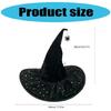 Witch Hat 36cm High Pointed Wizard Hat Adult for Women Men Masquerade Cosplay Halloween Costume Accessories