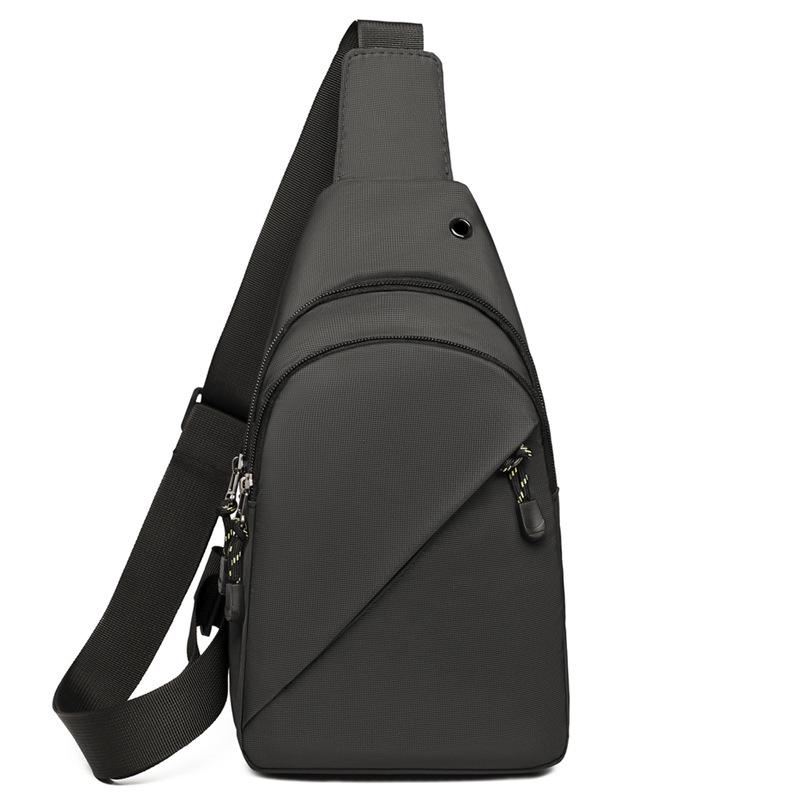 

Мужская легкая оксфордская нагрудная сумка - Универсальная кроссбоди для бизнеса, велоспорта и повседневной носки чёрный