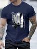 2026 Unisexs Summer 100 Cotton Casual Sports Loose Landscape Pattern Printed Round Neck Short Sleeve Outdoor Tshirt Daily Top