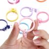 4 Stück/Los 30mm Bunte Schlüsselanhänger Schlüsselketten Ringe Runder Haken mit 8-Form Verschluss für Schlüsselanhänger Anhänger Schmuckherstellung Zubehör