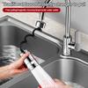 Anti-splash Kitchen Faucet Nozzle Water Saving 2-Mode Adjustable Splash Proof Faucet 360°Rotation Tap Spray Water Outlet Taps
