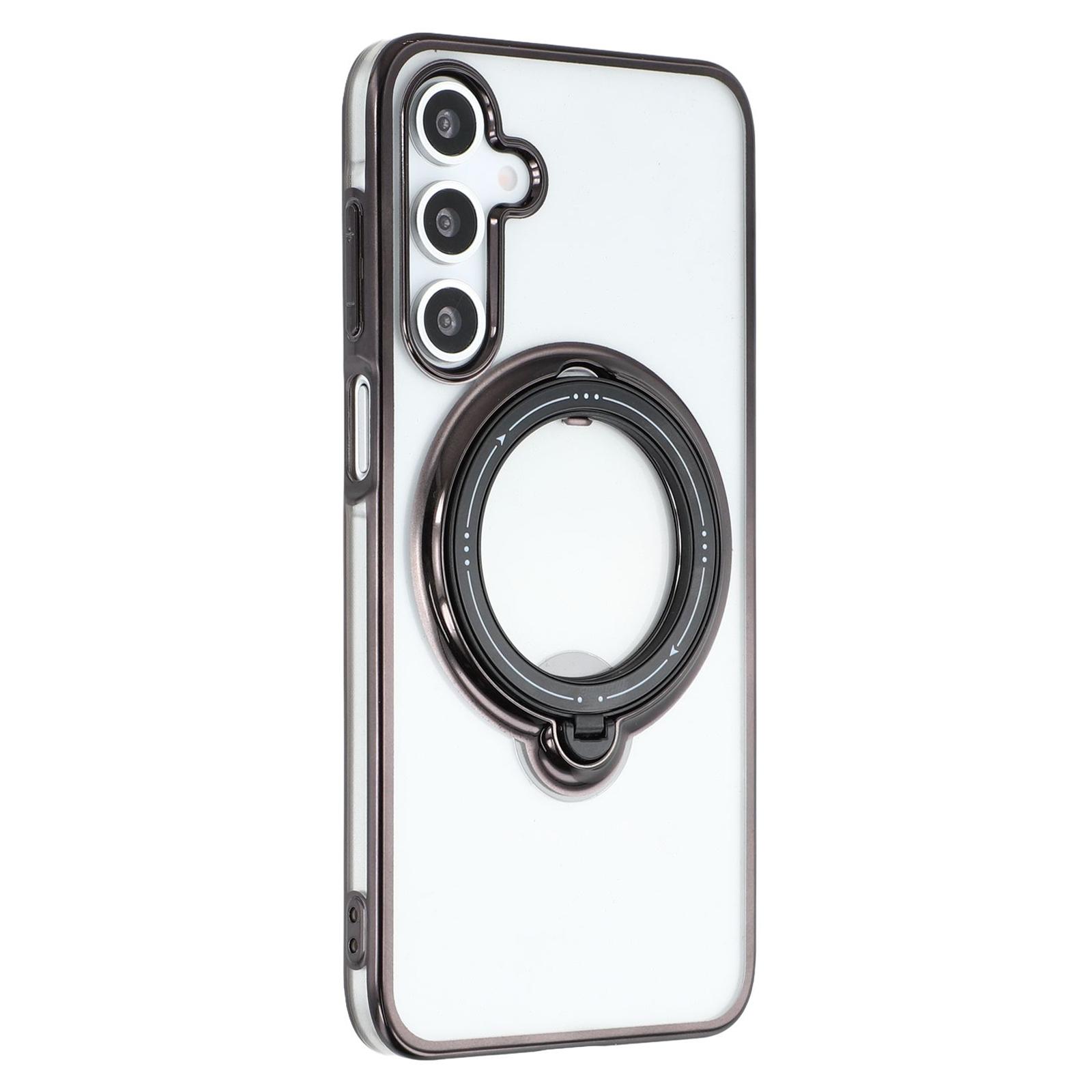 

For Samsung Galaxy A16 5G/A16 4G Case Kickstand PC+TPU Magnetic Phone Cover Black