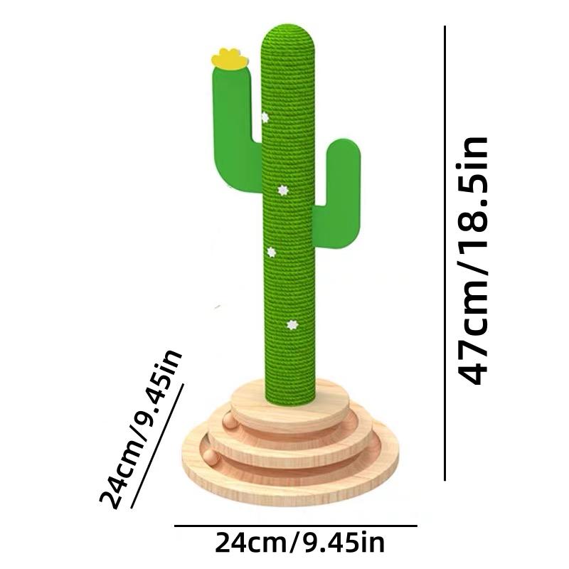 

Игрушка для кошек Кактус Вертушка Когтеточка Кошачья вертушка Износостойкий Кошачий игровой комплекс Один от Hi Cat Toy