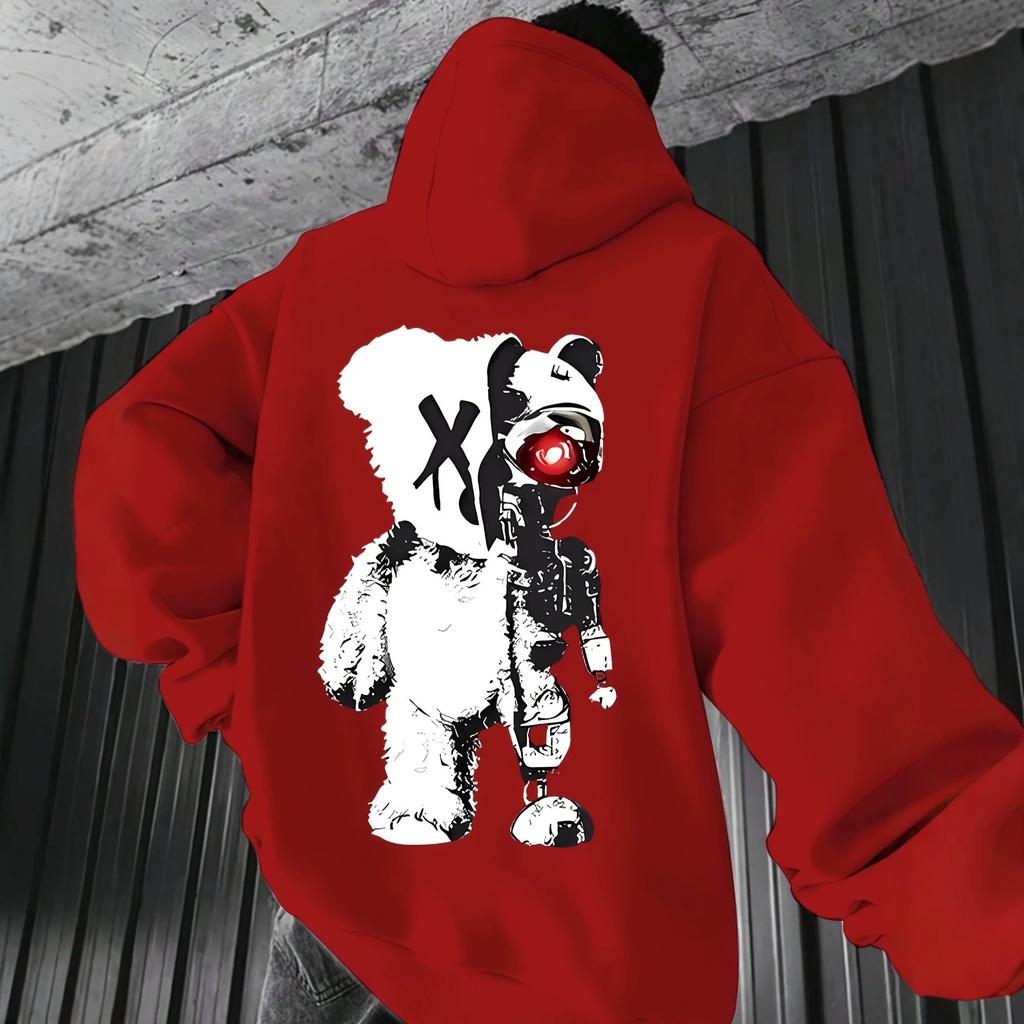 Factory Men's New Fashion Trend Kangaroo Pocket Hoodie Hoodie Printed Top