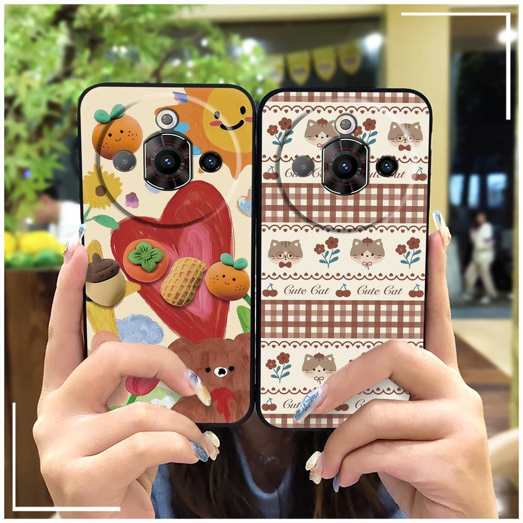Anti-dust Cute Phone Case For ZTE Nubia Focus Pro 5G Soft Case Cartoon Back Cover Silicone Animals Waterproof Protective