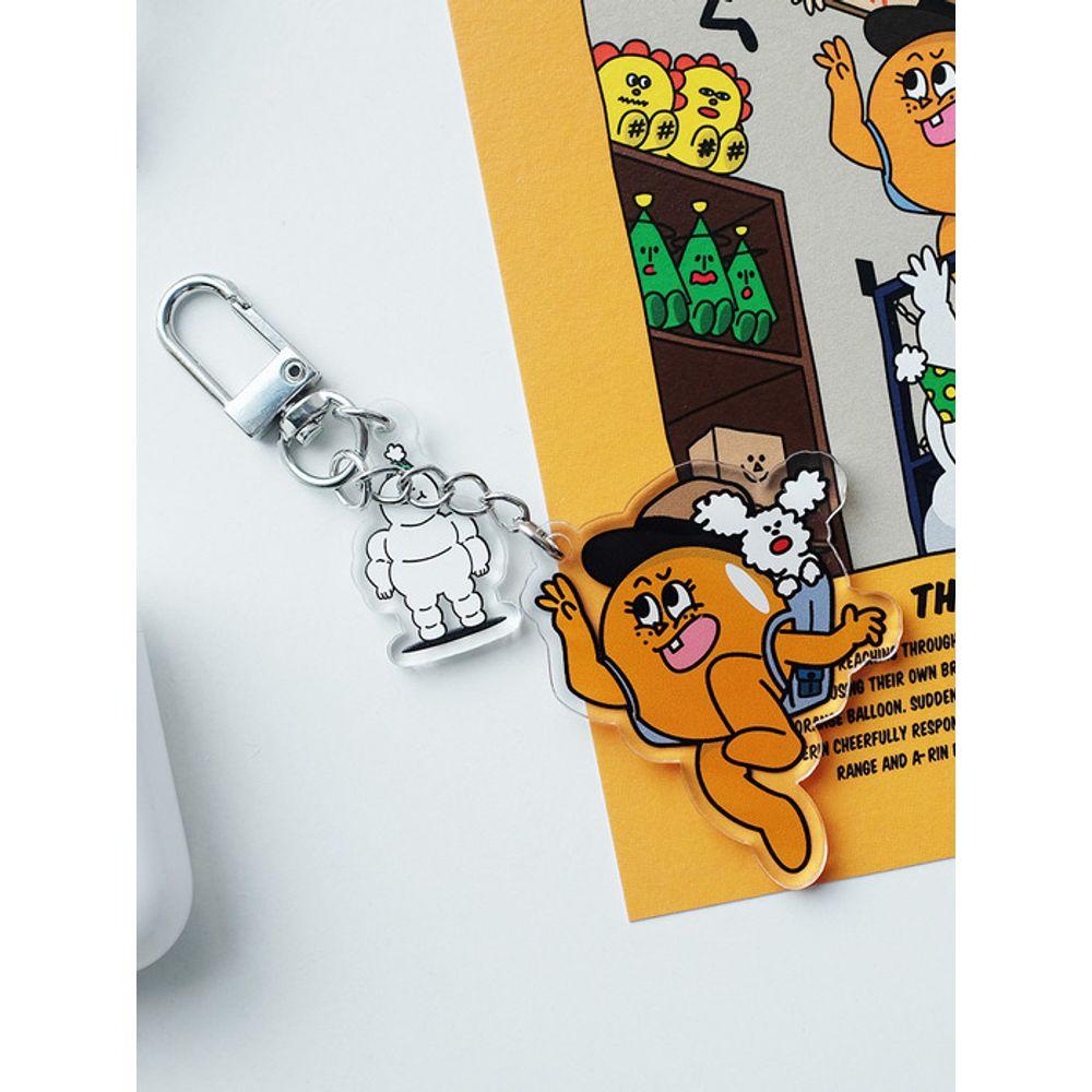 BALLOON FRIENDS MESSY ADVENTURE Acrylic Keychain - The Great Escape