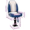 2 Piece Height Adjustable 360 degrees  Rotating Boat Seats with Pedestal