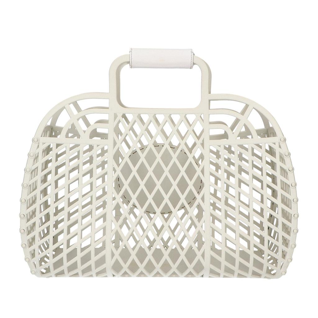 FENDI 8BH389 Medium basket bag Handbag whiteUsed