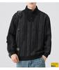 2025 Men's Plus Size Heavyweight Hoodie: Autumn/Winter, Half-High Collar, Casual Loose Fit