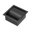Embedded Toilet Paper Holder 304 Stainless Steel Roll Paper Rack for Home Bathroom Hotels Black