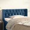 3119150 vidaXL Headboard with Ears Dark Blue 103x16x78-88 Cm Velvet