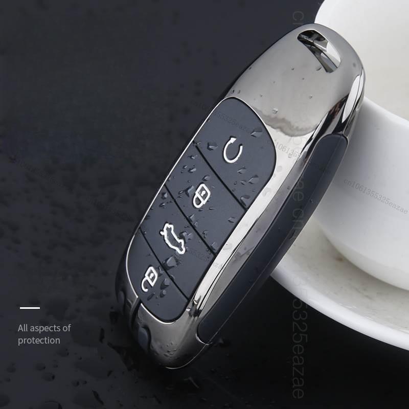 Alloy Style Car Key Case Cover Shell For Chery Tiggo 8 7 4 Pro Jaecoo J7 J6 J8 Omoda 5 9 C5 C9 E5 Ebro S800 S700 Phev Key Chain