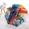 1 PC Automatic Folding Umbrella - Elephant Pattern, Portable & Foldable Design with 8 Ribs, Christmas Birthday Gifts