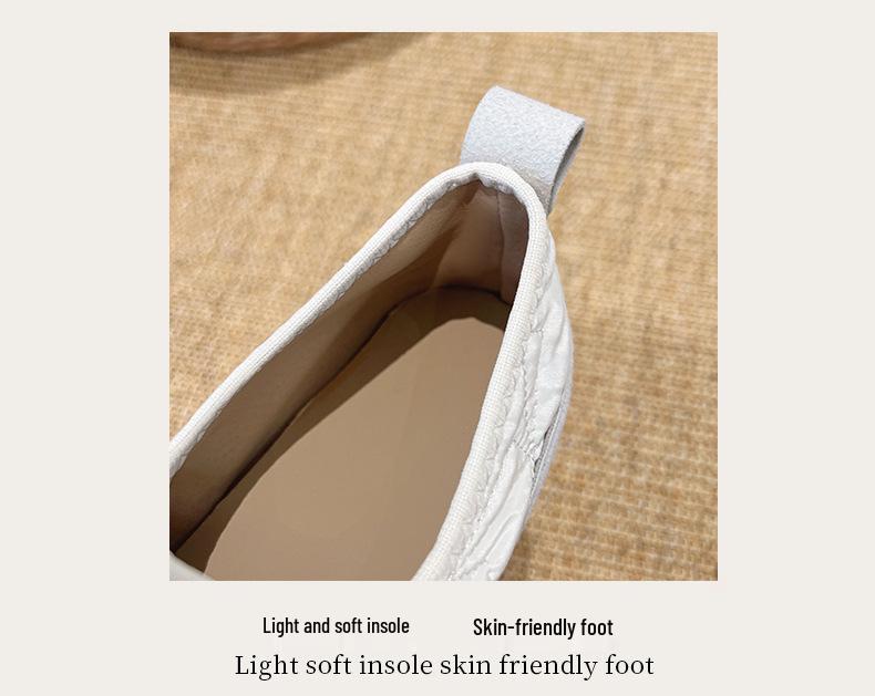 Vintage Style Slip-On Flat Shoes - Women's Versatile Autumn/Winter Grandma Shoes