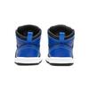 Jordan AJ1 Mid Infant Black Hyper Royal White 640735-077