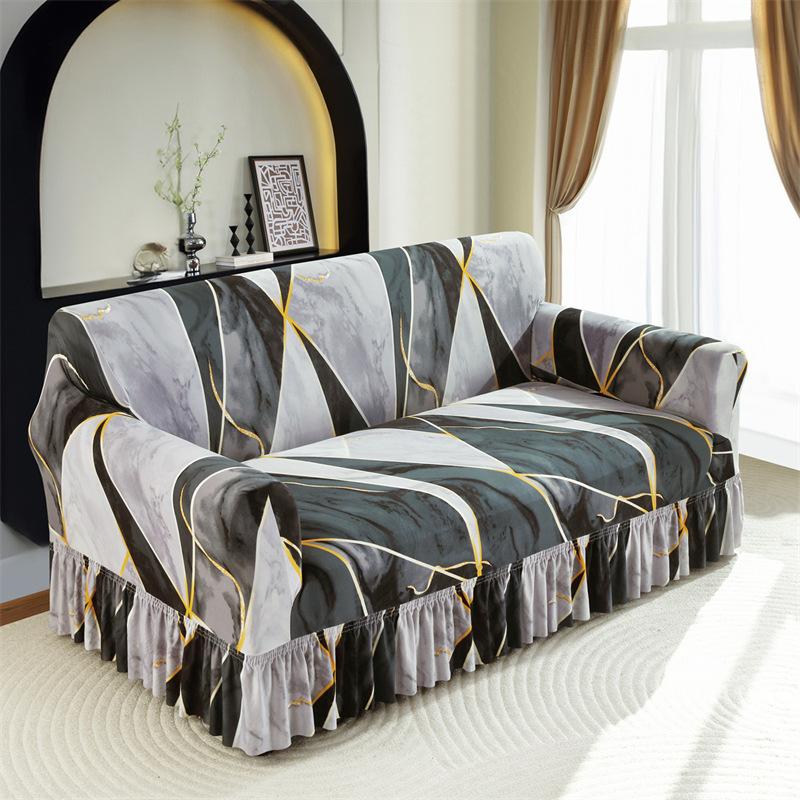 Integrated Skirt Sofa Cover Universal Elastic Sofa Cover All Inclusive Universal Sofa Cover