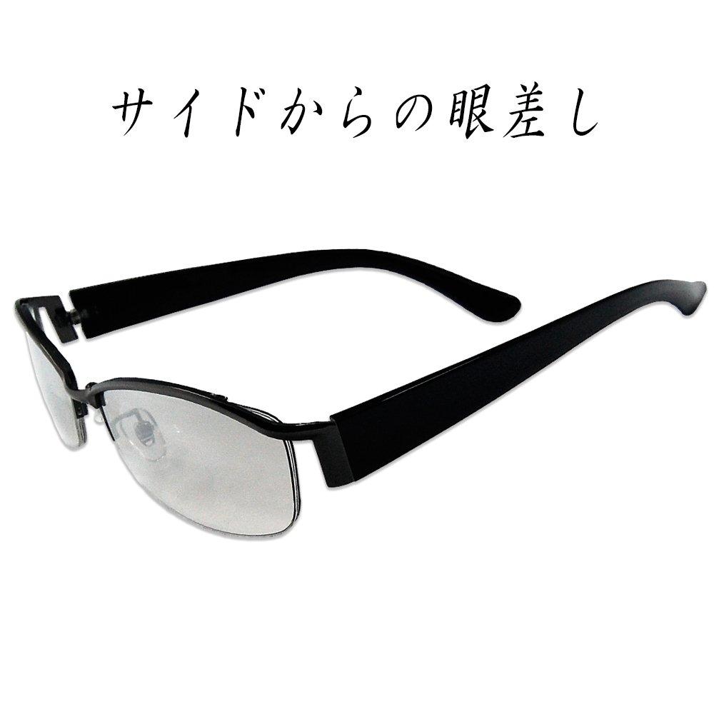 [Eyewear] Bad Boy Style Side Open Clear Mirror UV Cut Lens Gunmetal Black Frame Slightly Bad Boy Oraora Style Sunglasses MM-17052-30