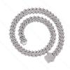 12mm Cuban Chain Rhinestone Hip-Hop Necklace – High-Quality, Versatile Design.