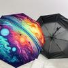 Colorful Galaxy Art Umbrella: Auto-Opening & Closing, Outdoor Protection, Lightweight and Durable Travel Accessory 129
