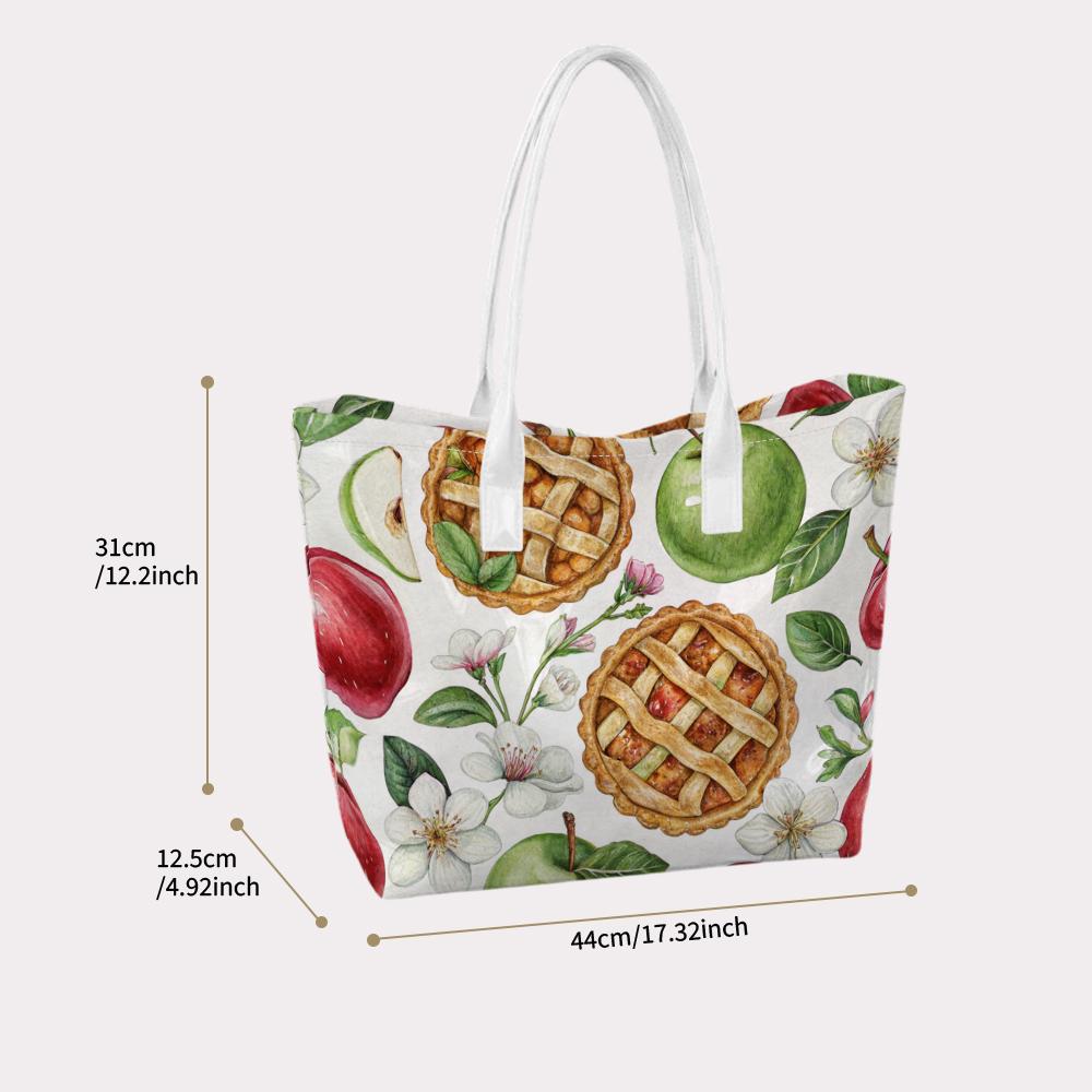 Sweet Apple Pie Pattern Tote Bag