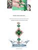 Women's Fashion Quartz Watch with Four-Leaf Clover Bracelet