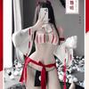 Bai Ling's new sex underwear Japanese witch three-point kimono skirt