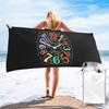 Franck Muller Color Dreams quadrante dell'orologio disegnato a mano Telo da Spiaggia Morbido Microfibra Asciugatura Rapida Assorbente Asciugamani Rapidi Per Nuoto