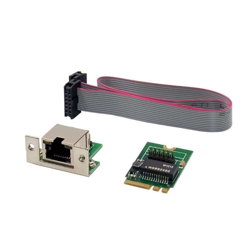 Fast RJ45 Card M.2 A+E To Single port 1000M Networking Adapters CardRTL8111F Chip Rj45 Adapters Card