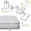 7-Zone Pocket Spring Mattress 90x190 cm H3, 15cm Height Cold Foam, Orthopedic Mattress for Box Spring & Slatted Frame, For Allergy Sufferers, OEKO-TEX