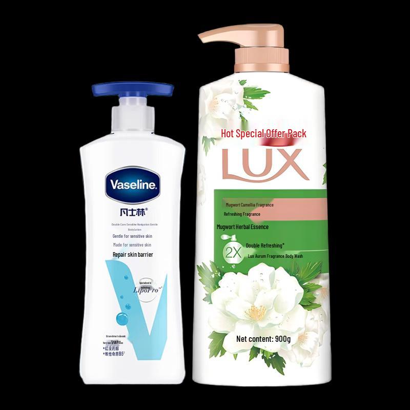 Vaseline Sensitive Skin Body Lotion & Refreshing Shower Gel Set