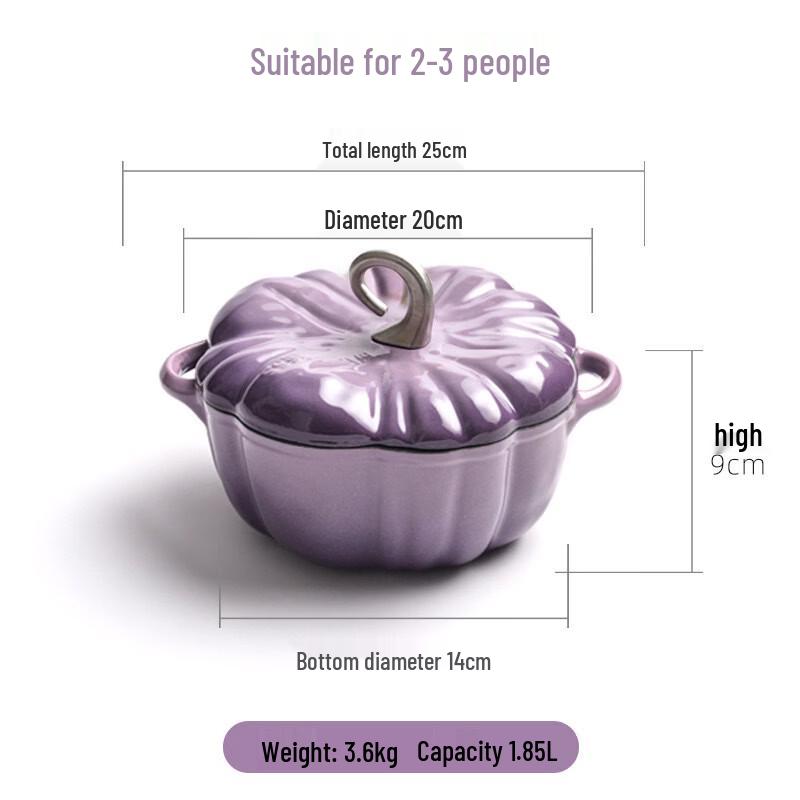 Pumpkin Shaped Enamel Soup Pot