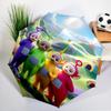 Tele-tubbies Celebration Umbrella Folding Umbrella, Automatic Umbrella 8-Frame for Travel, Camping Use Gift for Halloween Christmas