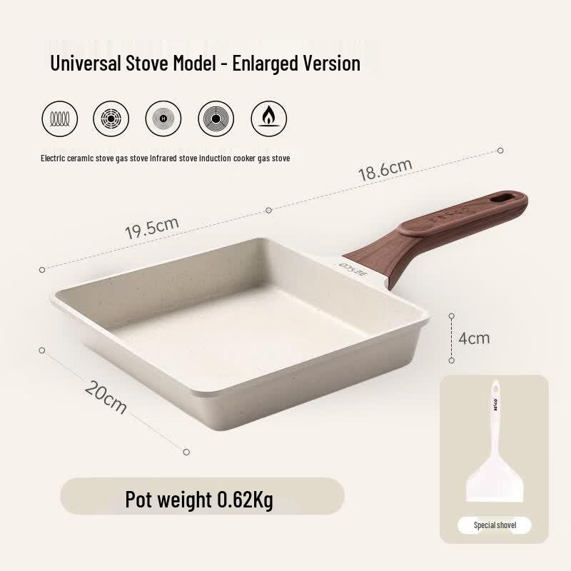 Japanese Style Tamagoyaki Square Frying Pan