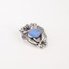 Dark Blue Cat's Eye Gemstone 925 Stamped Silver Jewelry Handmade Stylish Pendant CP-6-48