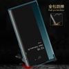 Applicable To Samsung S25Ultra Mobile Phone Case Plain Leather S24 Clamshell Leather Case Note20 Side Window Anti-drop Protective Case A52