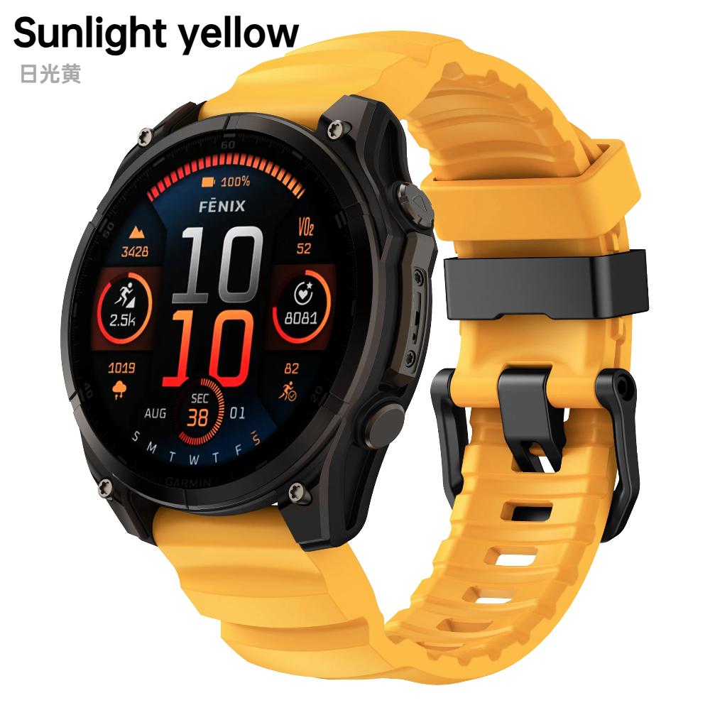 Rychloupínací 22mm 26mm řemínek pro Garmin Tactix8 Silikonový pásek pro Garmin Fenix 8/7X Pro/E Enduro 3 Náramek pro Forerunner 970-965/Instinct 3